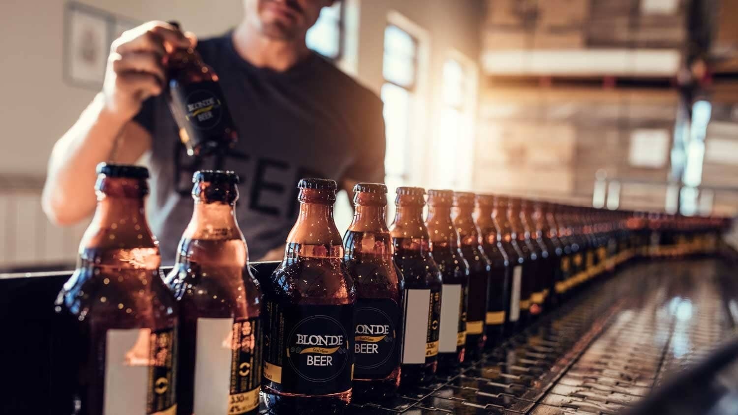 Lắp đặt hệ thống băng tải dây chuyền cho nhà máy bia