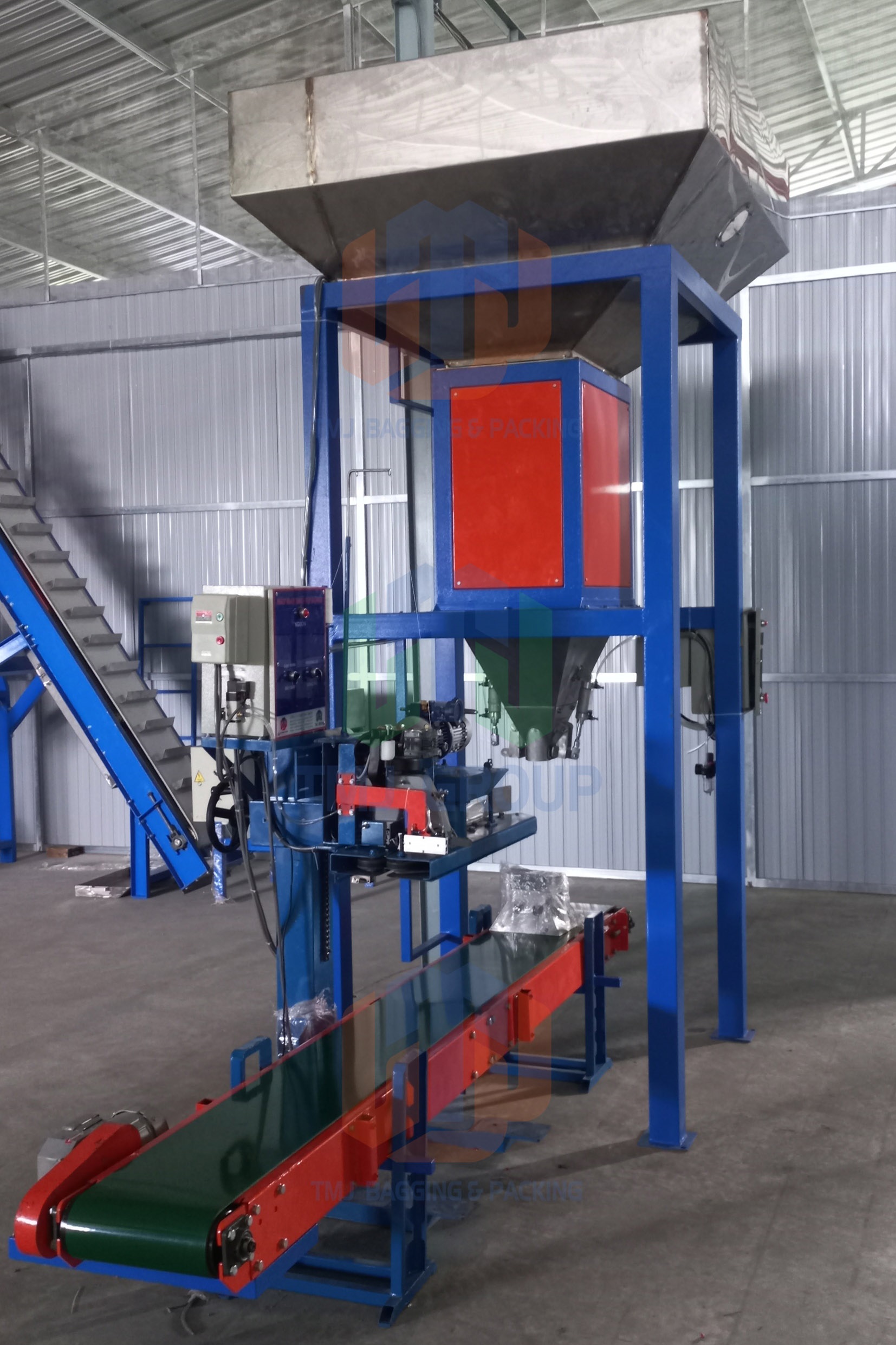 Máy cân đóng bao lúa gạo và các nguyên liệu dạng hạt