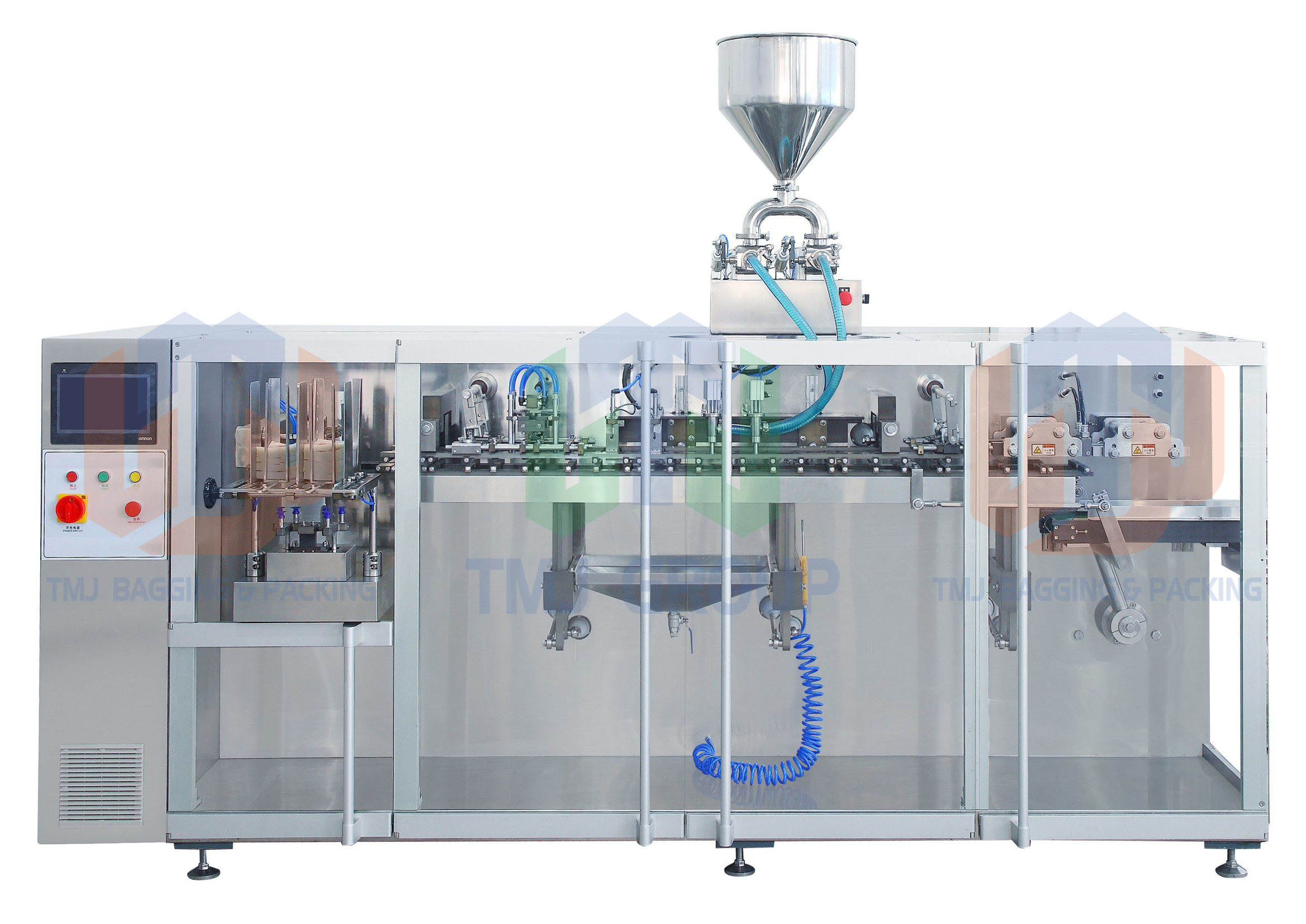 Máy đóng gói tự động túi rời công suất cao, cấp 1 lần 2 túi