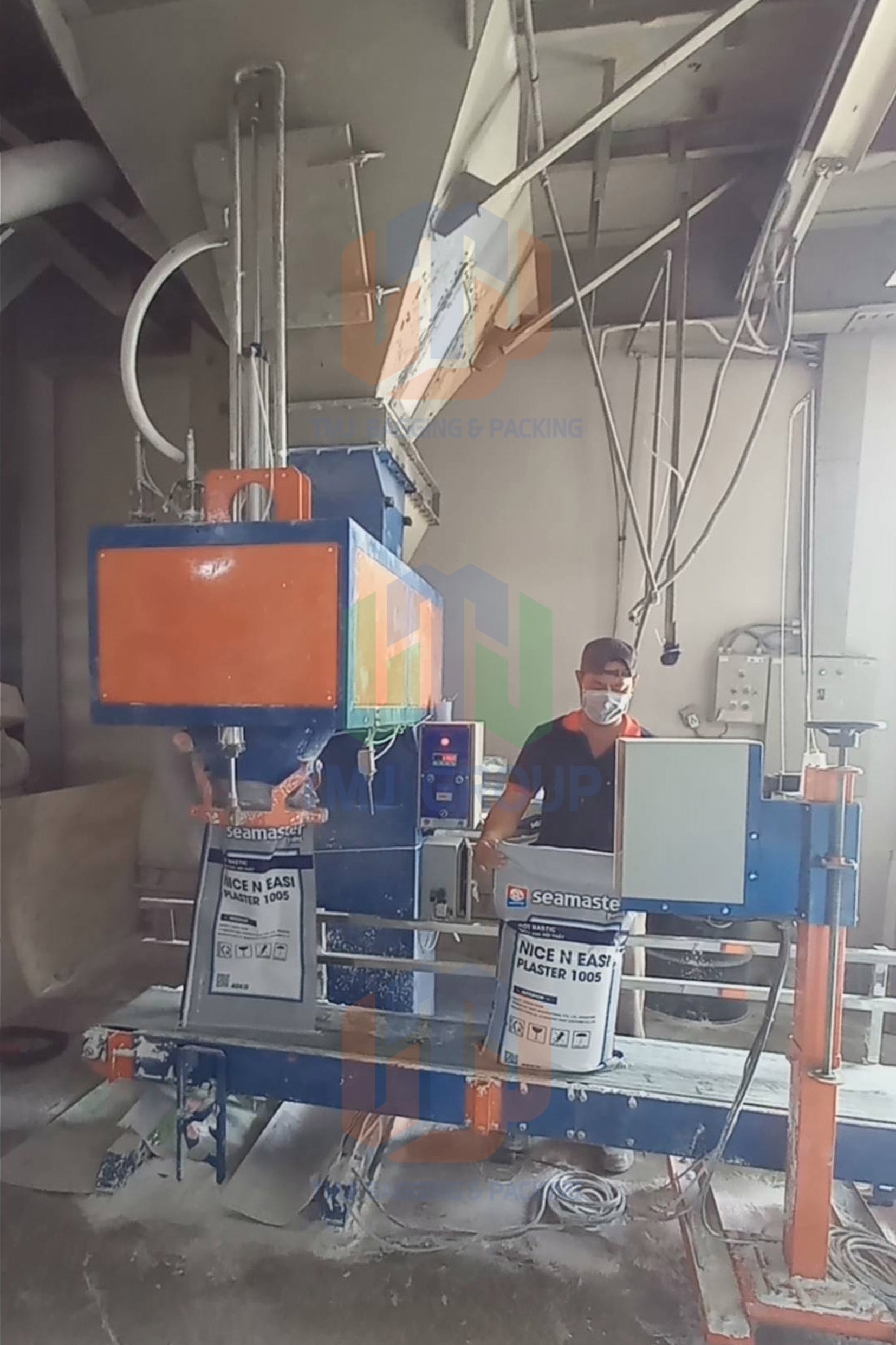 Máy cân đóng bao bột bả, bột thạch cao, bột đá, có hút chân không