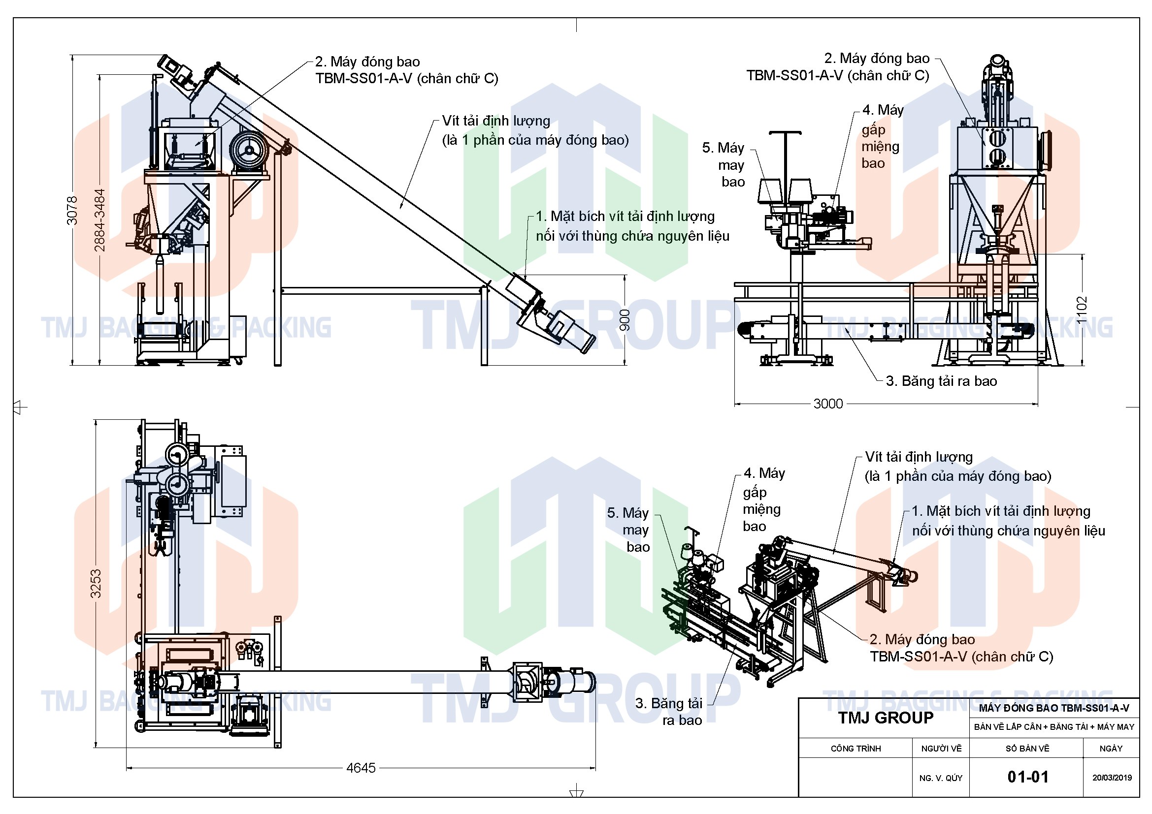 Máy cân đóng bao bột bả, bột trét tường, vôi bột, có hút chân không