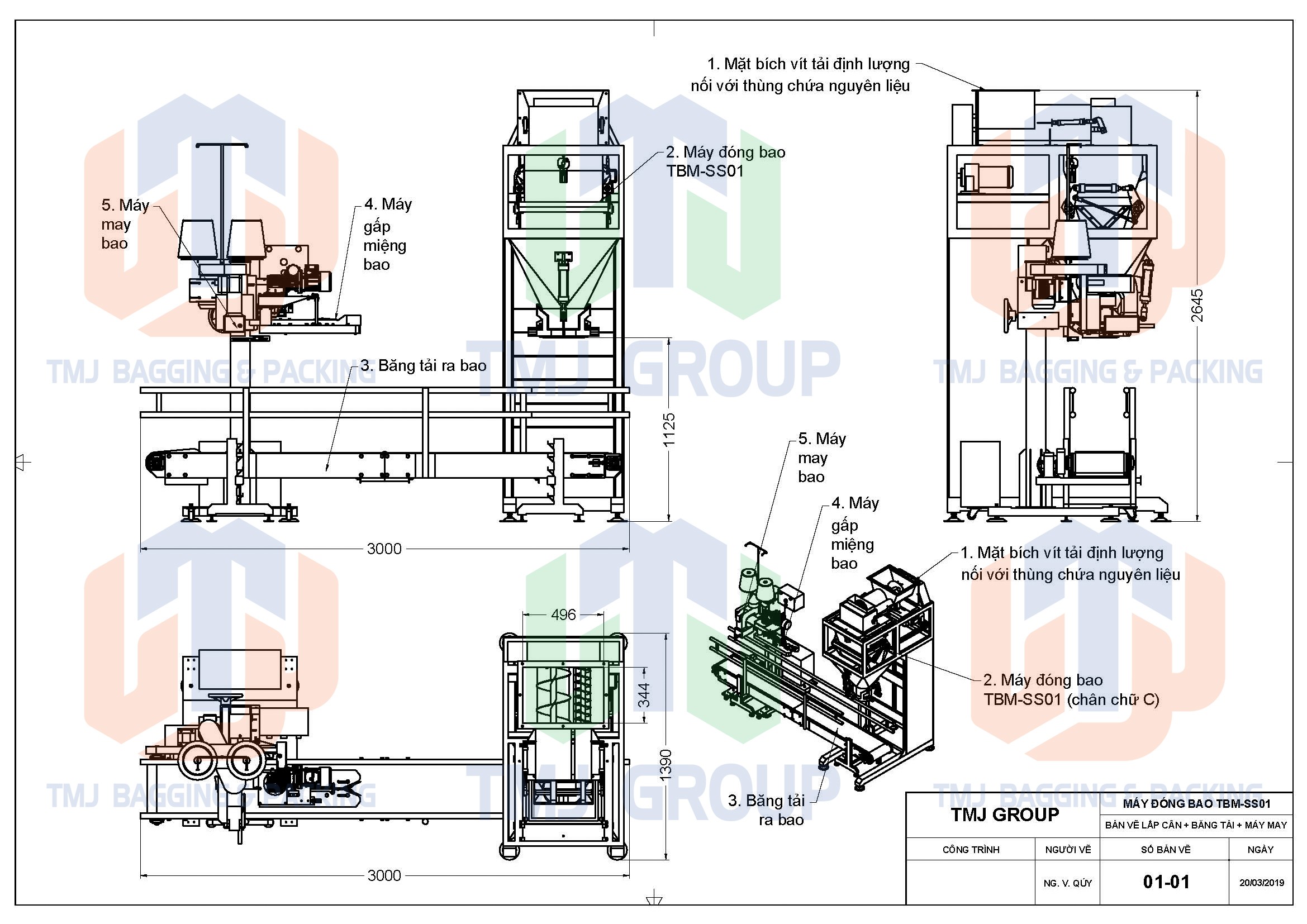 Máy cân đóng bao nguyên liệu dạng bột