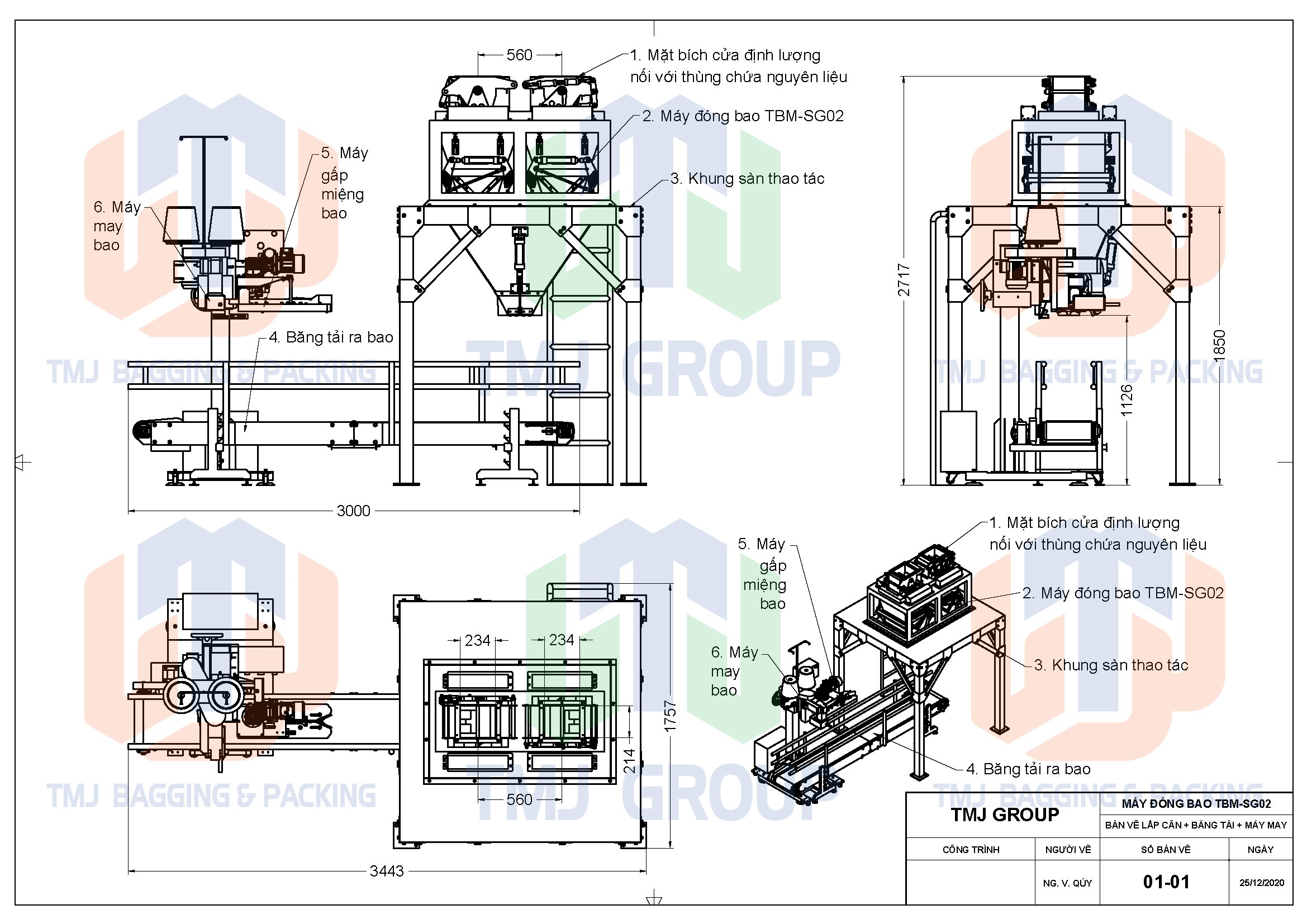 Máy cân đóng bao cám viên và nguyên liệu dạng hạt