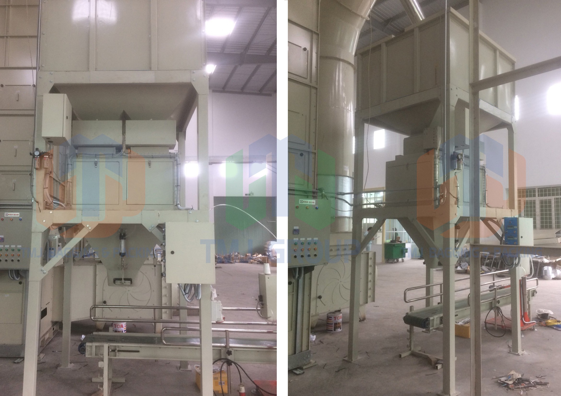 Máy cân đóng bao cám viên và nguyên liệu dạng hạt