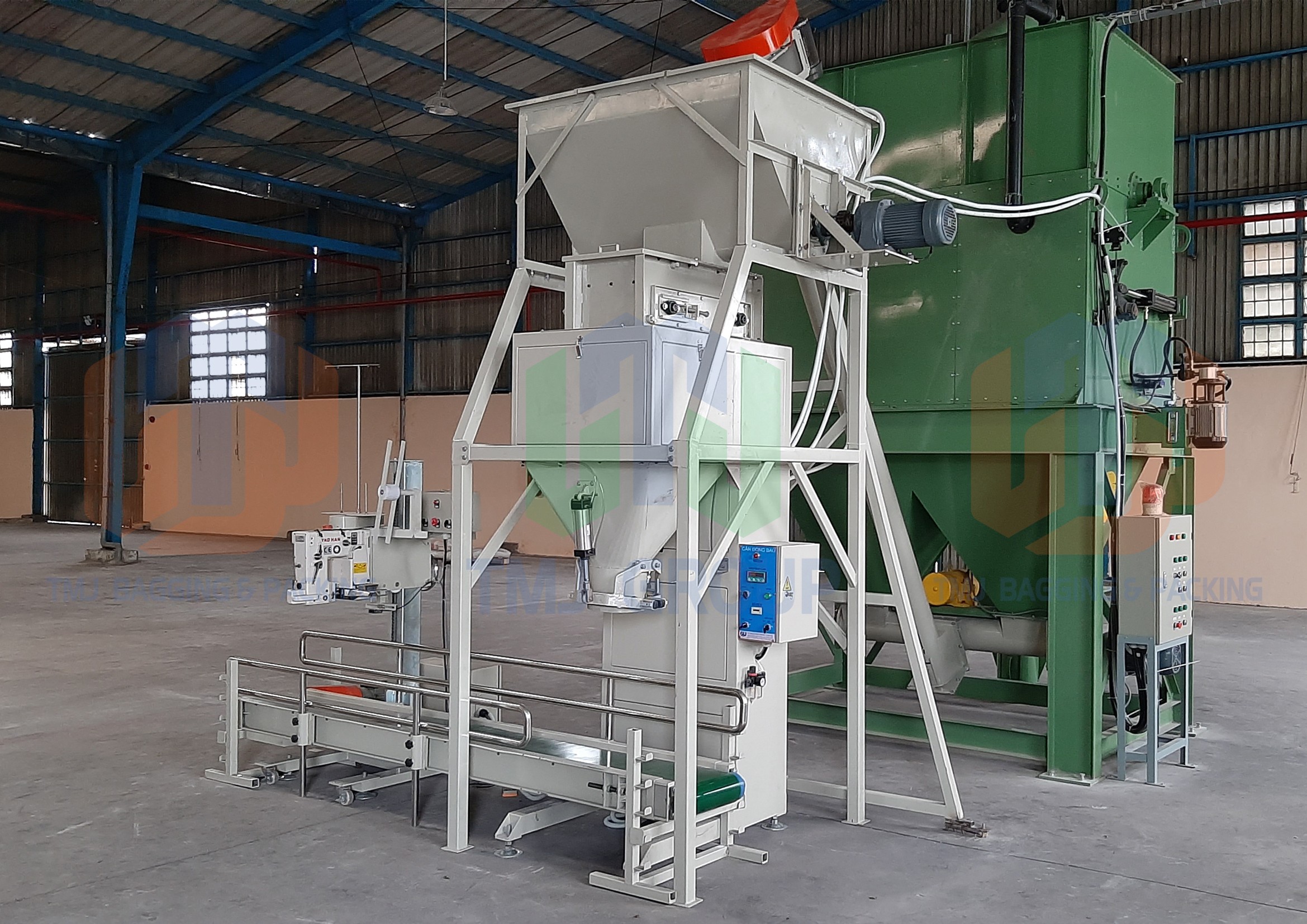 Máy cân đóng bao nguyên liệu dạng hạt và dạng bột