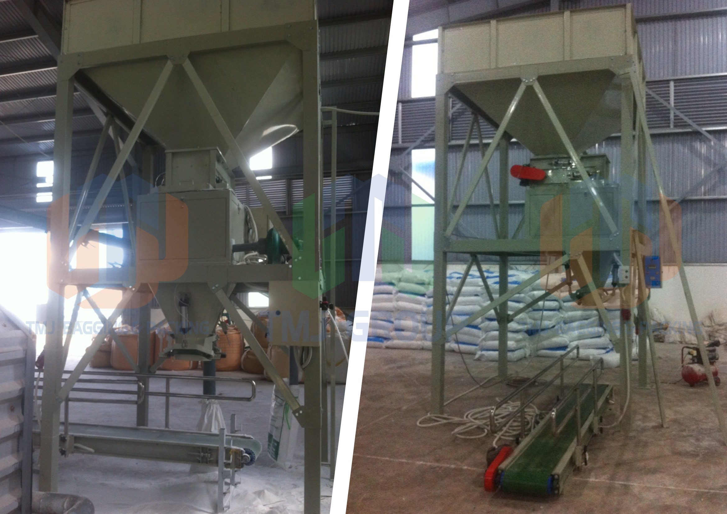 Máy cân đóng bao nguyên liệu dạng hạt và dạng bột