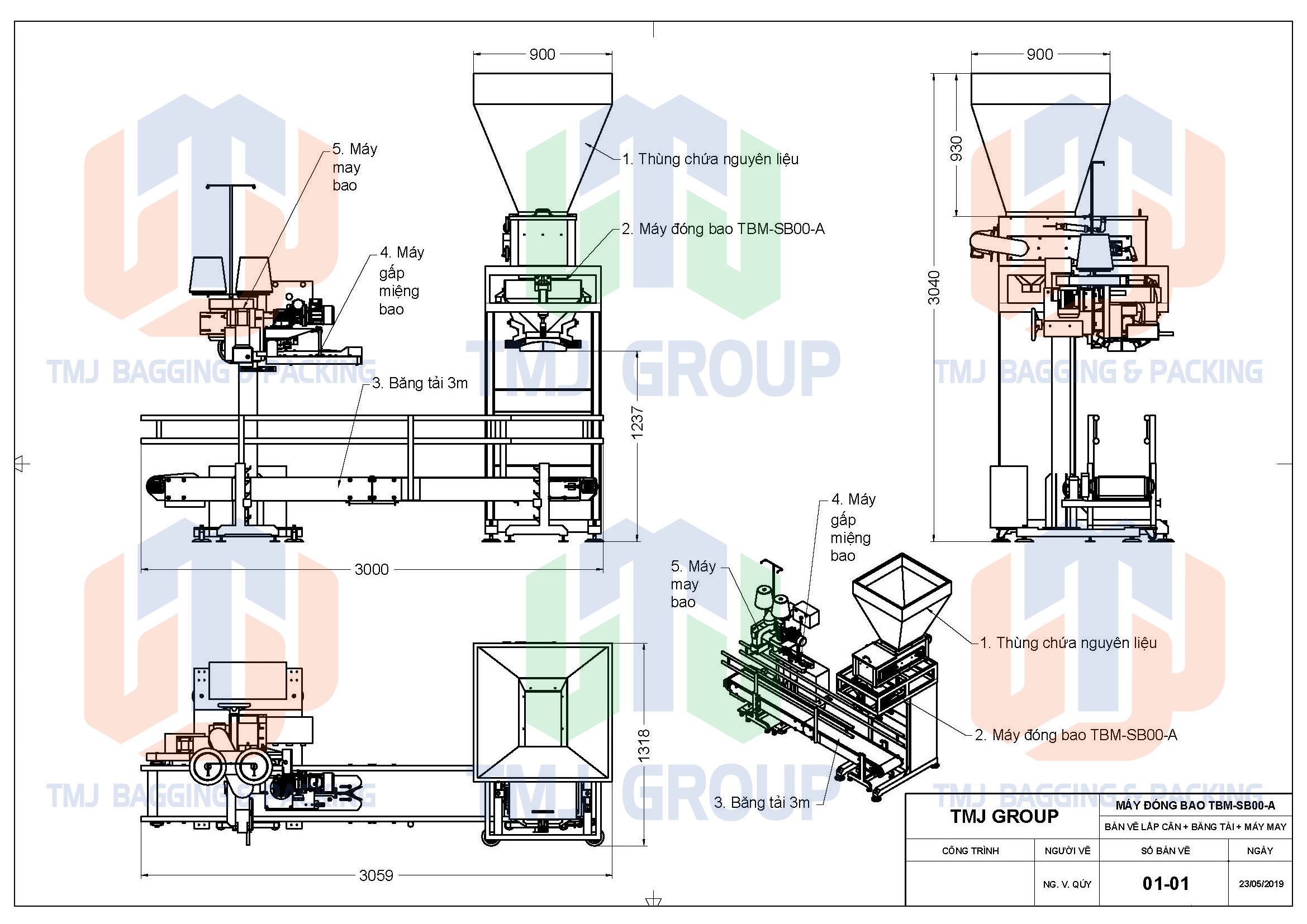 Máy cân đóng bao đa dạng nguyên liệu với chi phí thấp