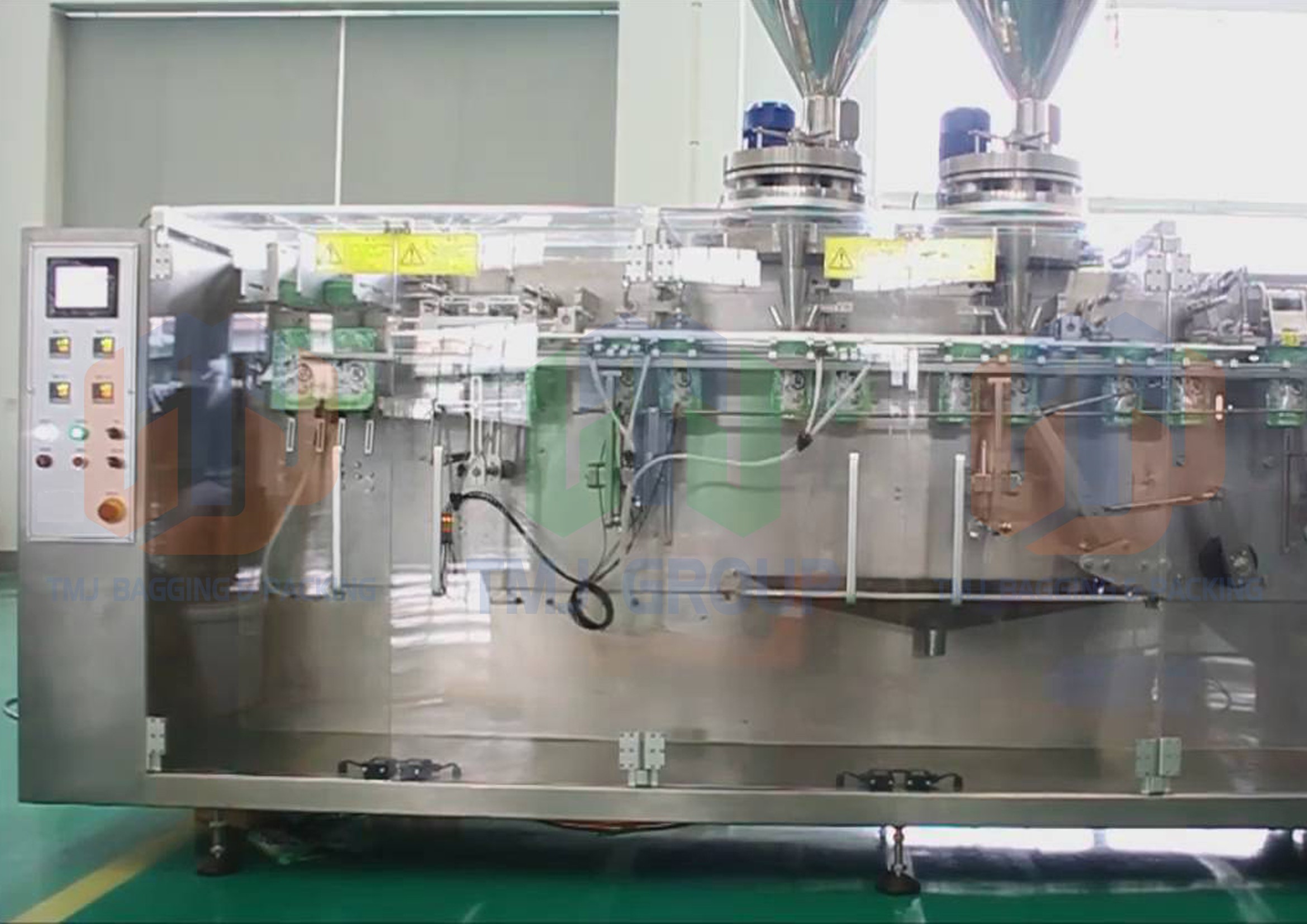 Máy đóng gói tự động túi rời công suất cao, cấp 1 lần 2 túi