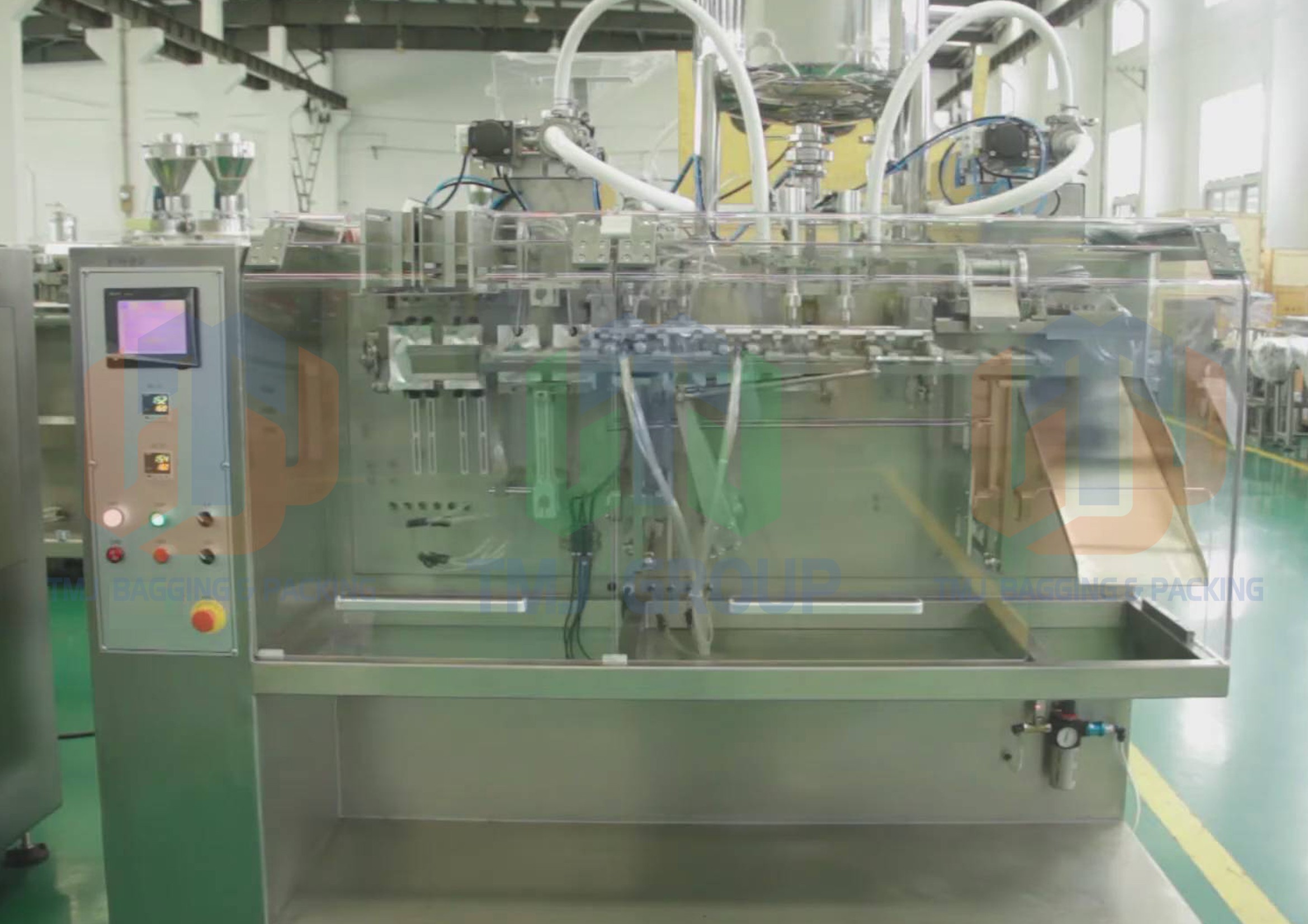 Máy đóng gói tự động túi rời công suất cao, cấp 1 lần 2 túi