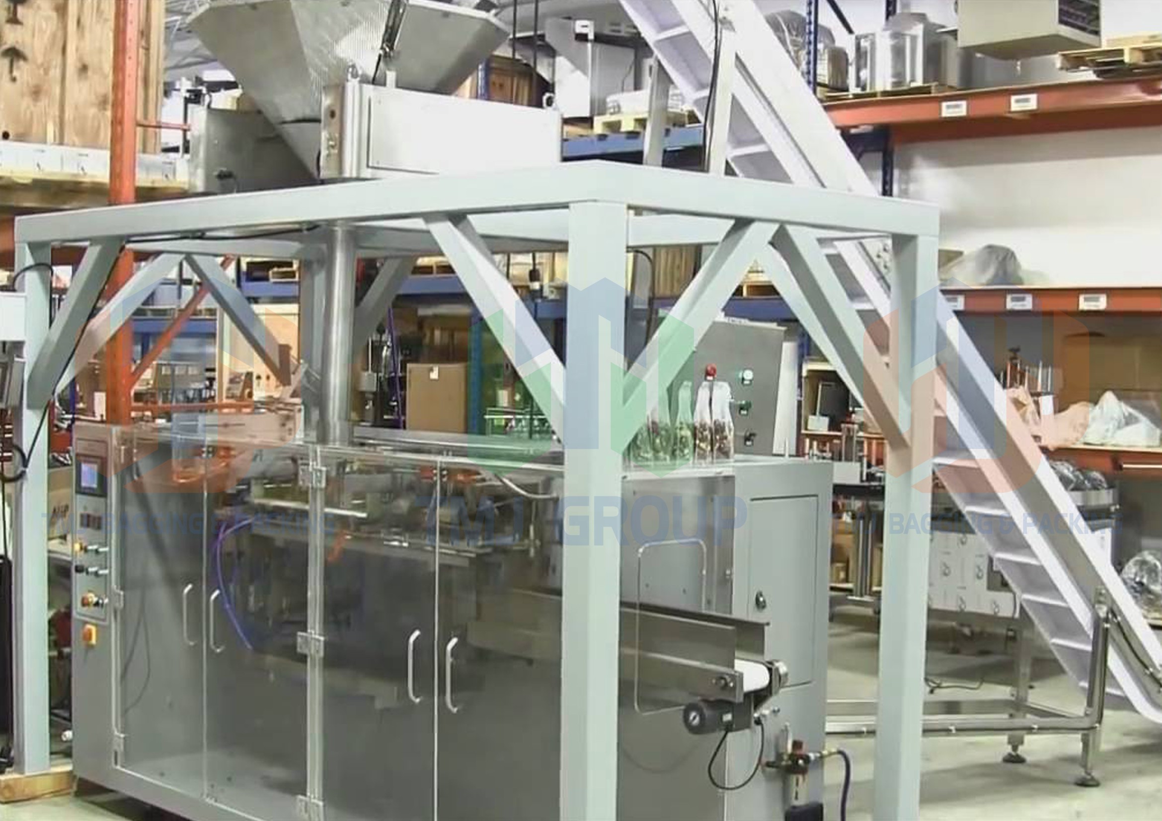 Máy đóng gói tự động túi rời nhiều trạm công suất cao