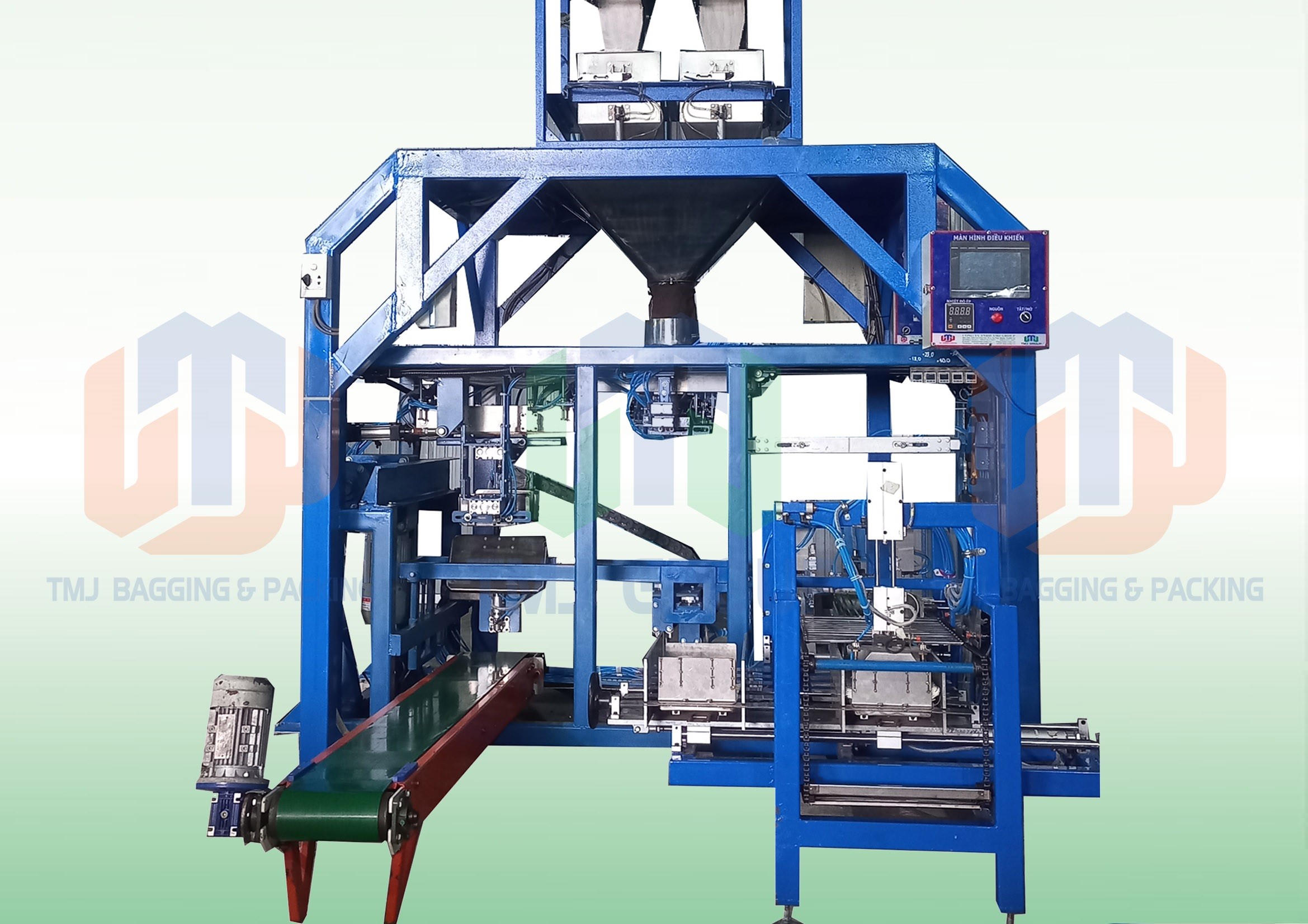 Máy đóng gói tự động túi rời, gạo, đường, 1kg-5kg